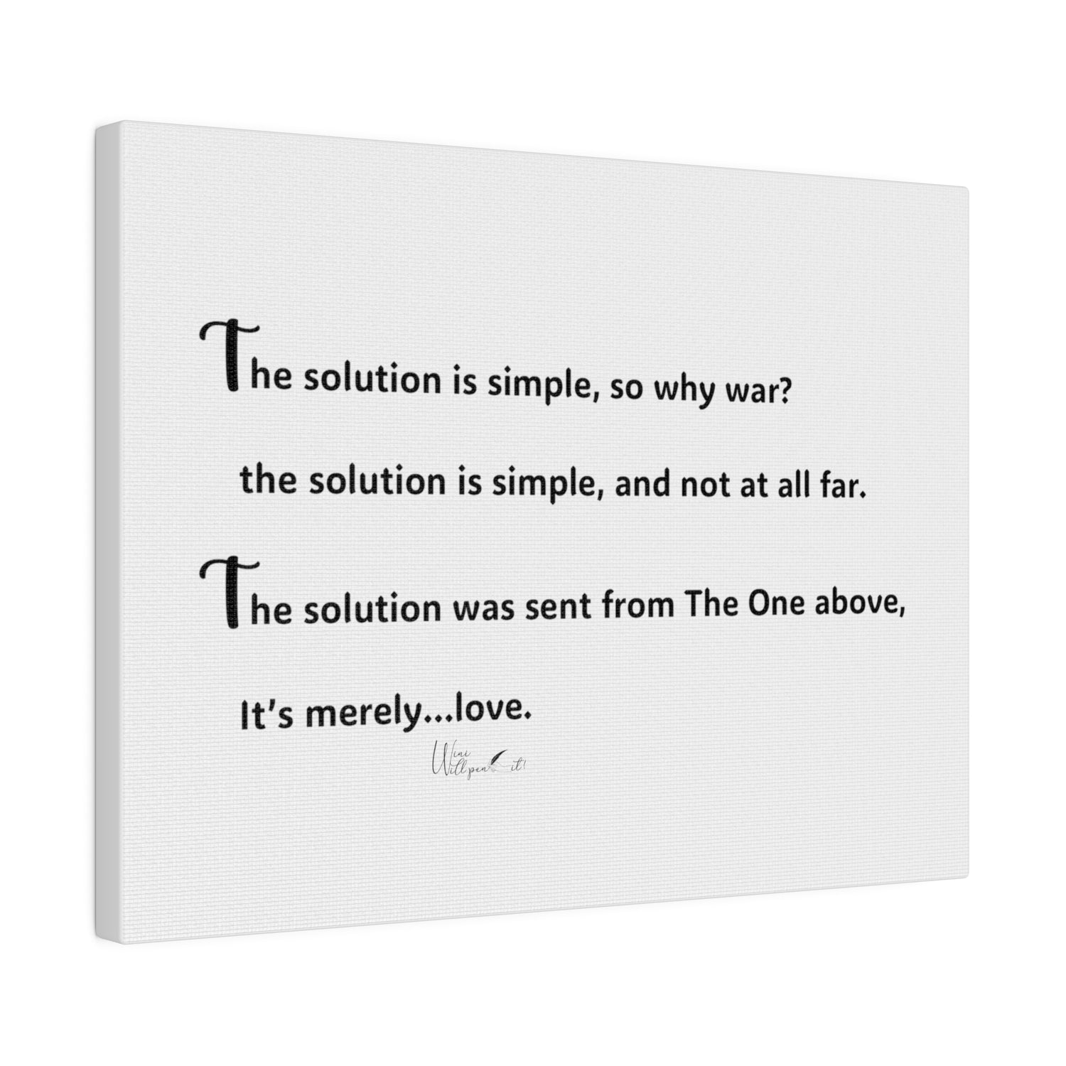Matte Canvas, Stretched, 0.75&quot;