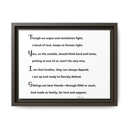 Matte Canvas, Framed (Multi-color)
