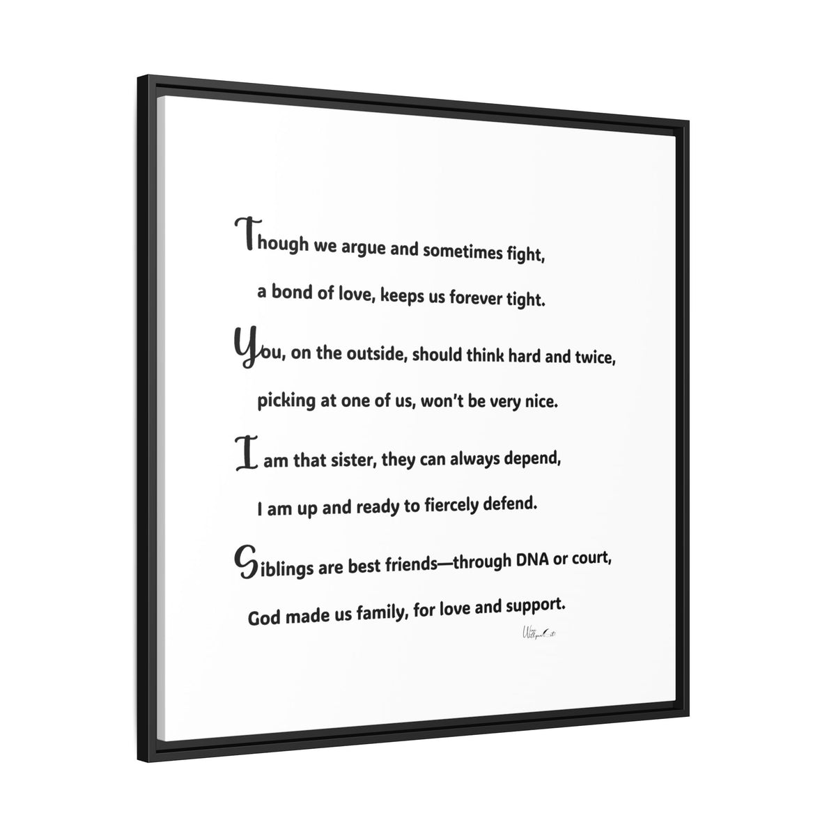 Matte Canvas, Framed (Multi-color)