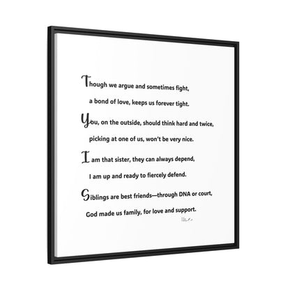 Matte Canvas, Framed (Multi-color)