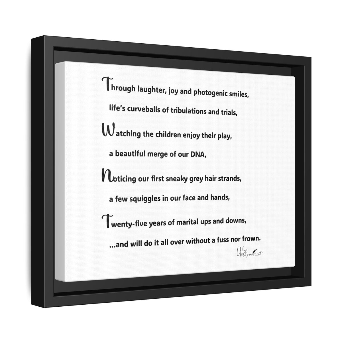 Matte Canvas, Framed (Multi-color)