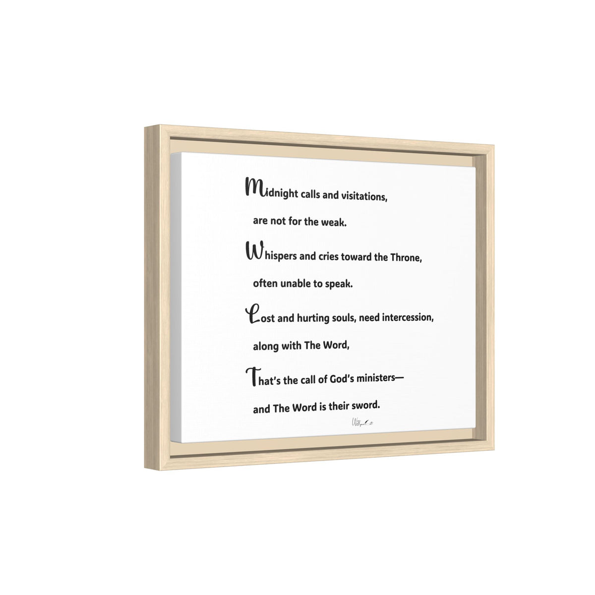 Matte Canvas, Framed (Multi-color)