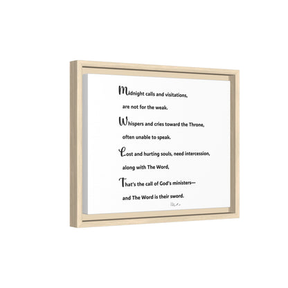 Matte Canvas, Framed (Multi-color)