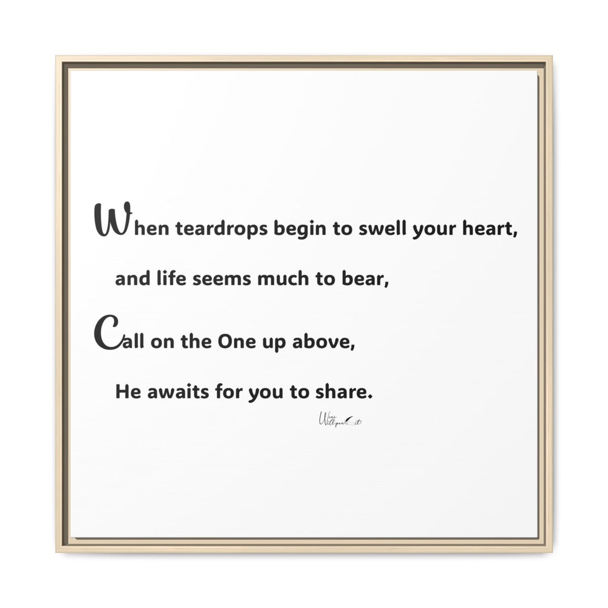 Matte Canvas, Framed (Multi-color)