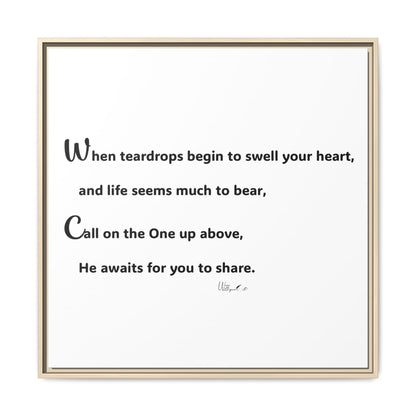 Matte Canvas, Framed (Multi-color)