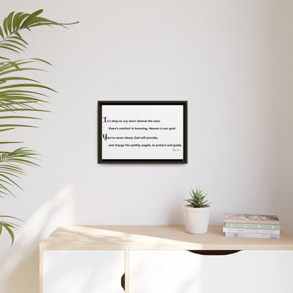 Matte Canvas, Framed (Multi-color)