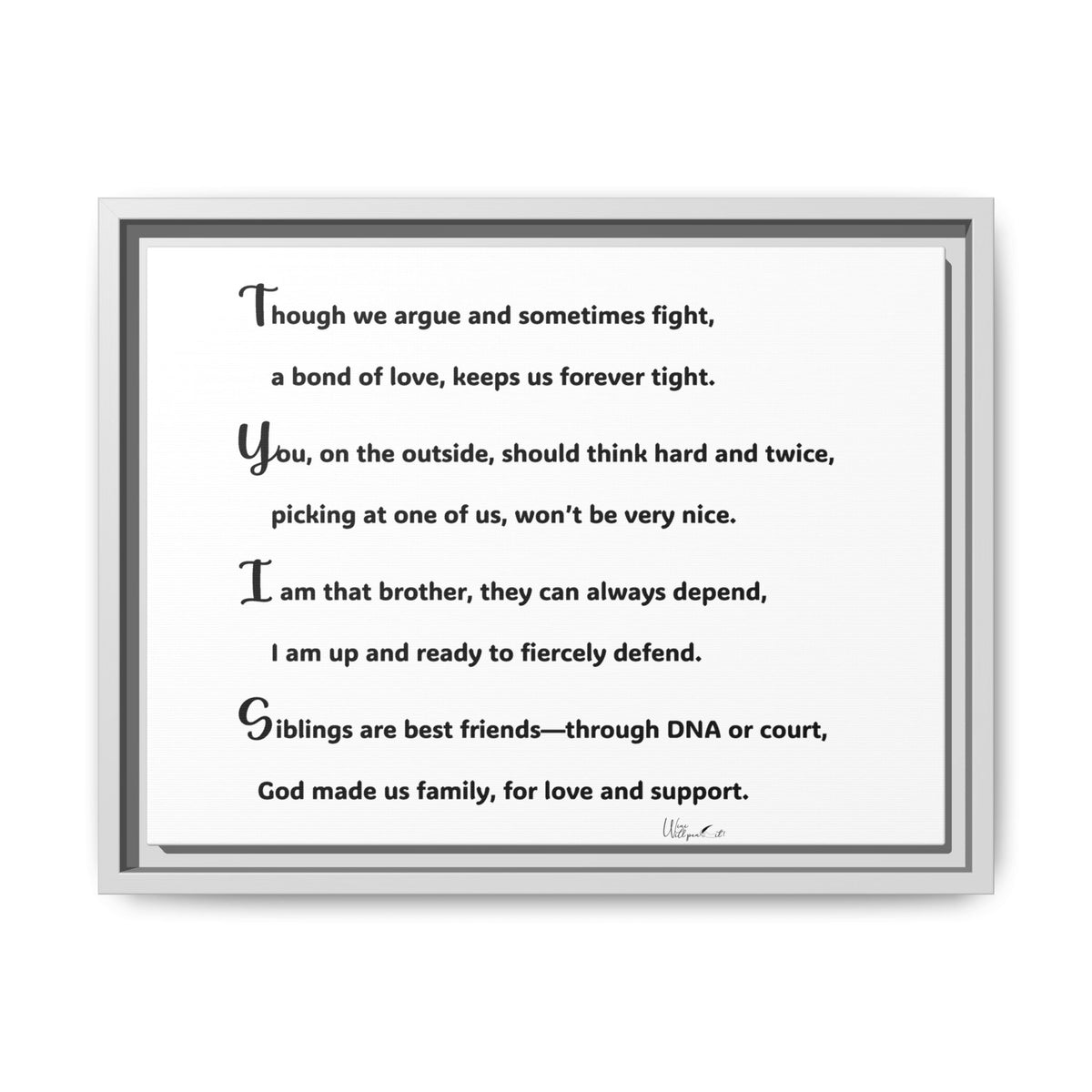 Matte Canvas, Framed (Multi-color)