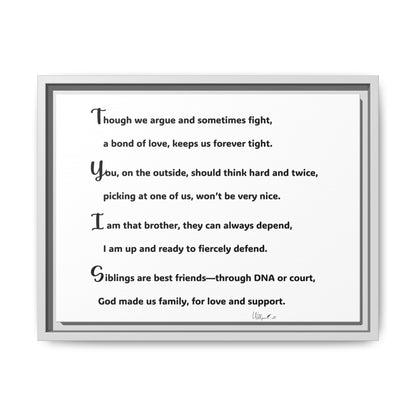 Matte Canvas, Framed (Multi-color)