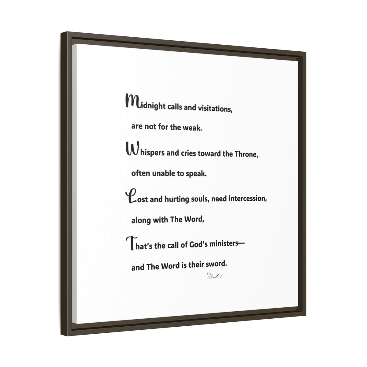 Matte Canvas, Framed (Multi-color)