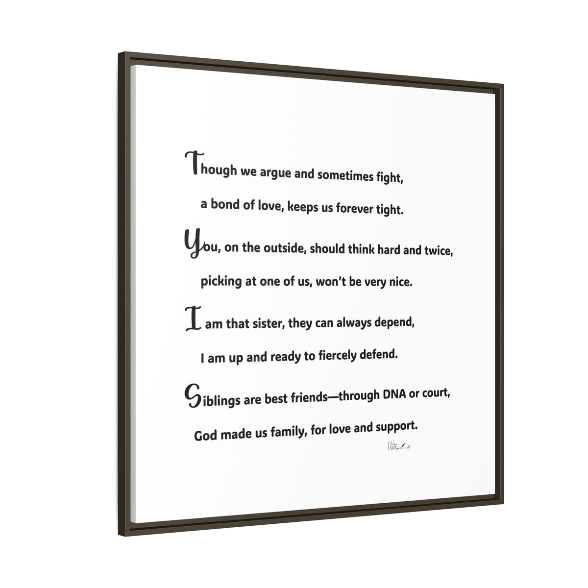 Matte Canvas, Framed (Multi-color)