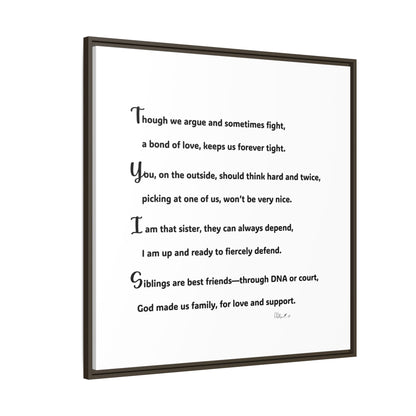 Matte Canvas, Framed (Multi-color)