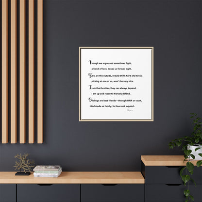 Matte Canvas, Framed (Multi-color)