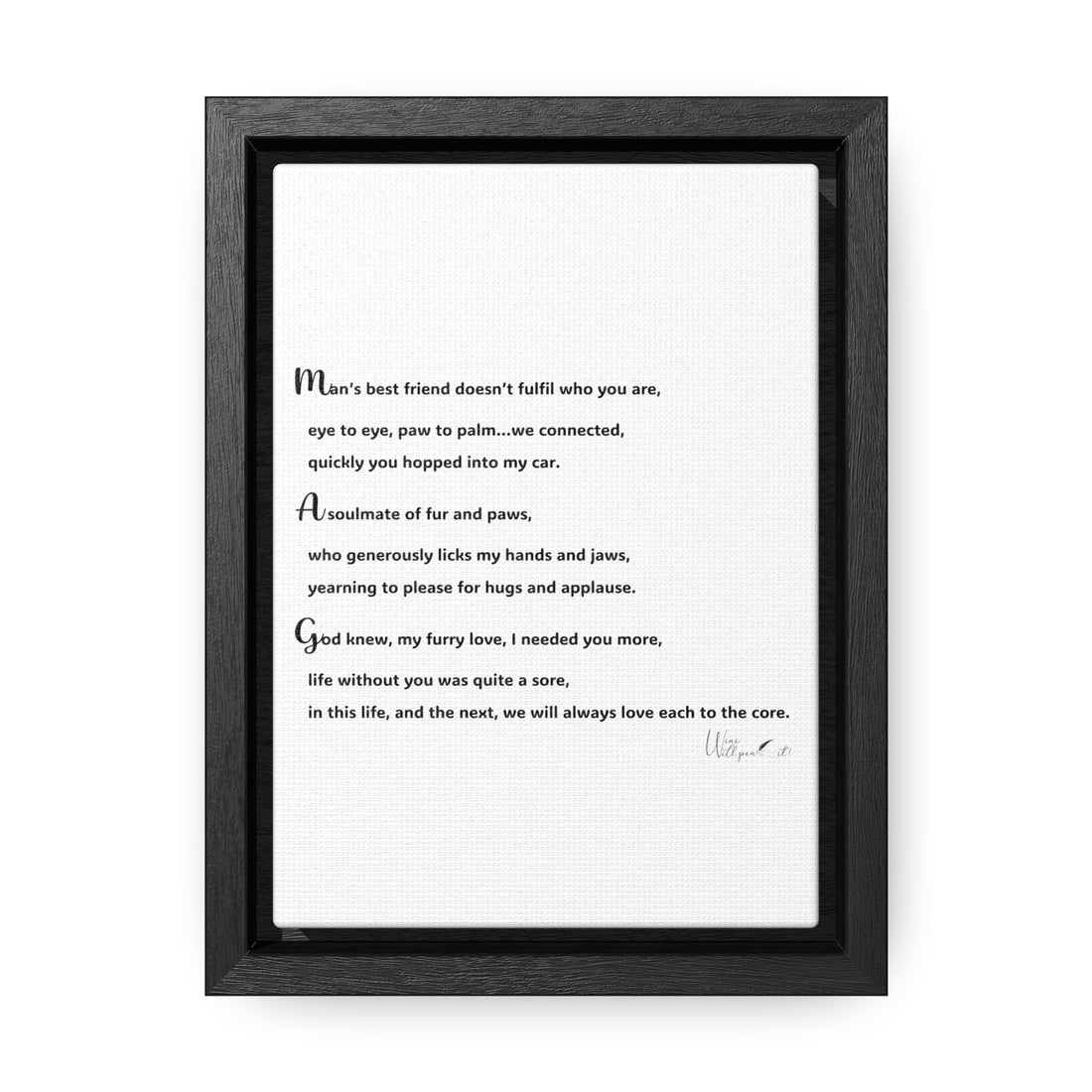 Gallery Canvas Wraps, Vertical Frame