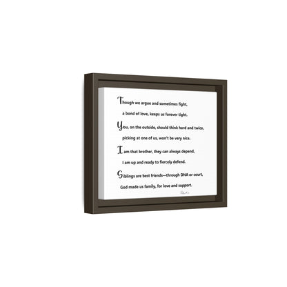 Matte Canvas, Framed (Multi-color)