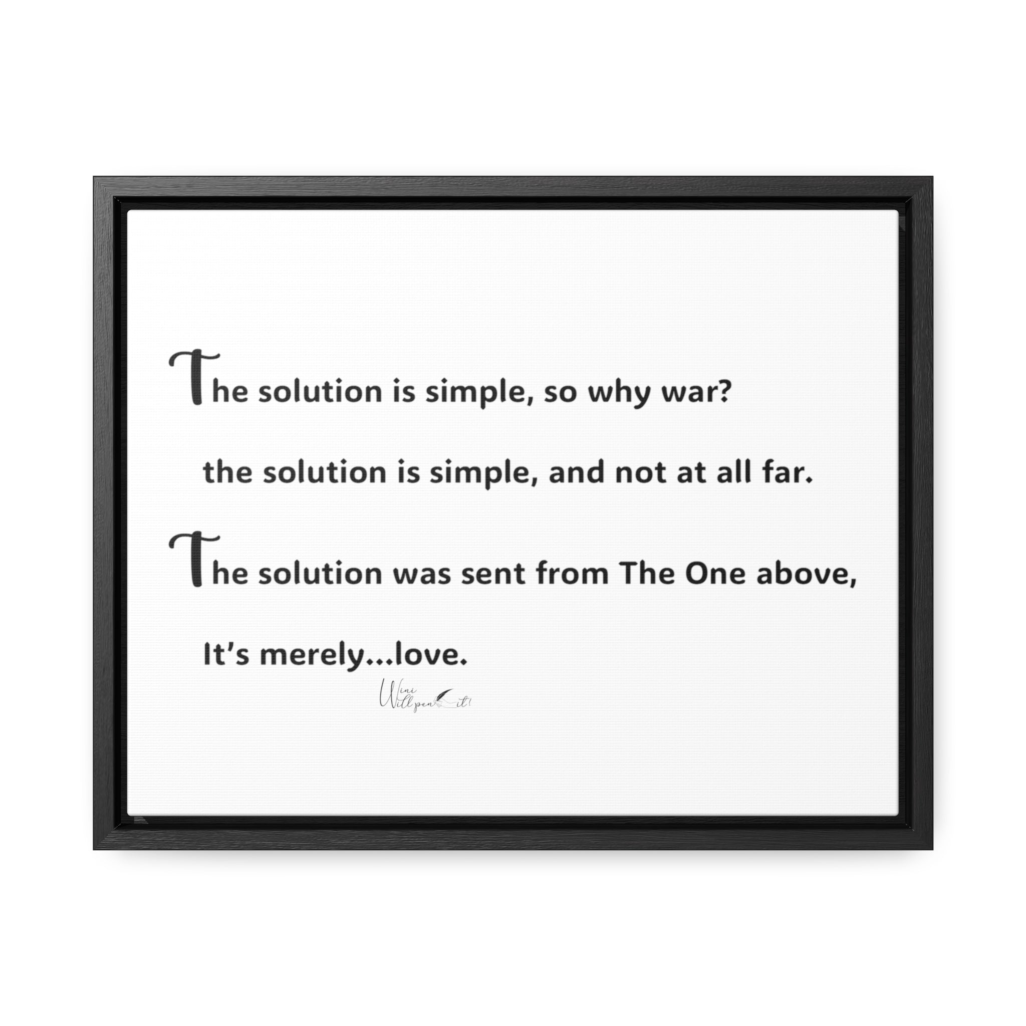 Gallery Canvas Wraps, Horizontal Frame