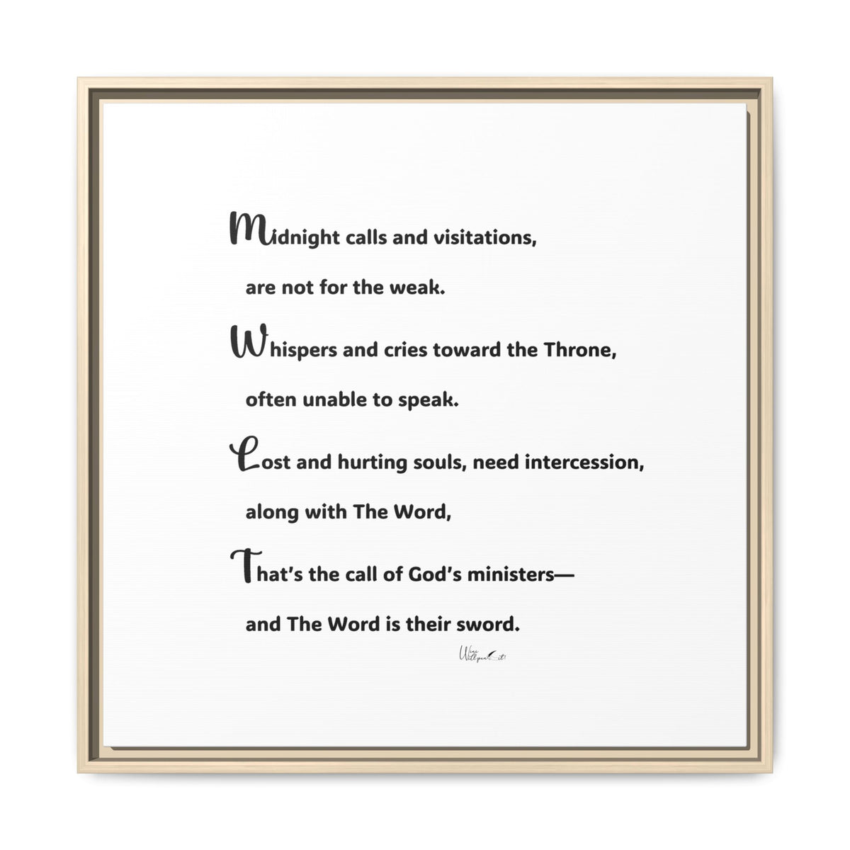 Matte Canvas, Framed (Multi-color)