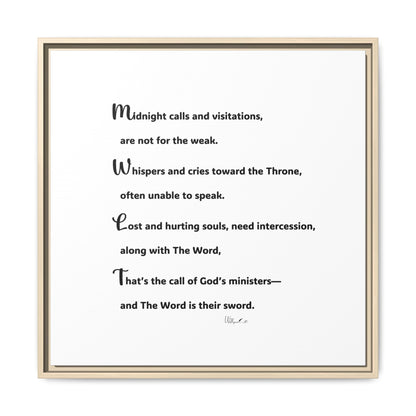 Matte Canvas, Framed (Multi-color)