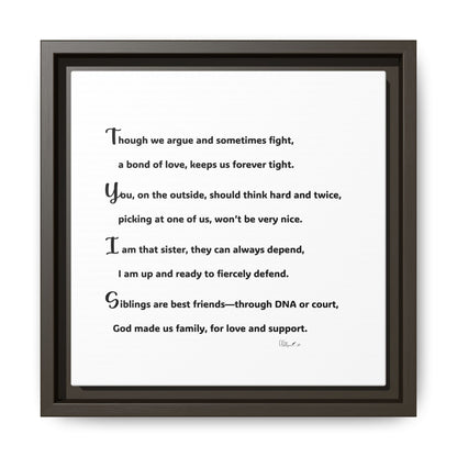 Matte Canvas, Framed (Multi-color)
