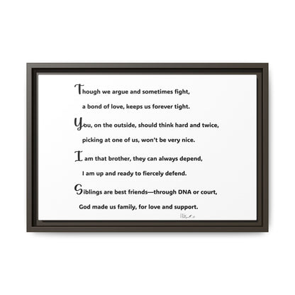 Matte Canvas, Framed (Multi-color)