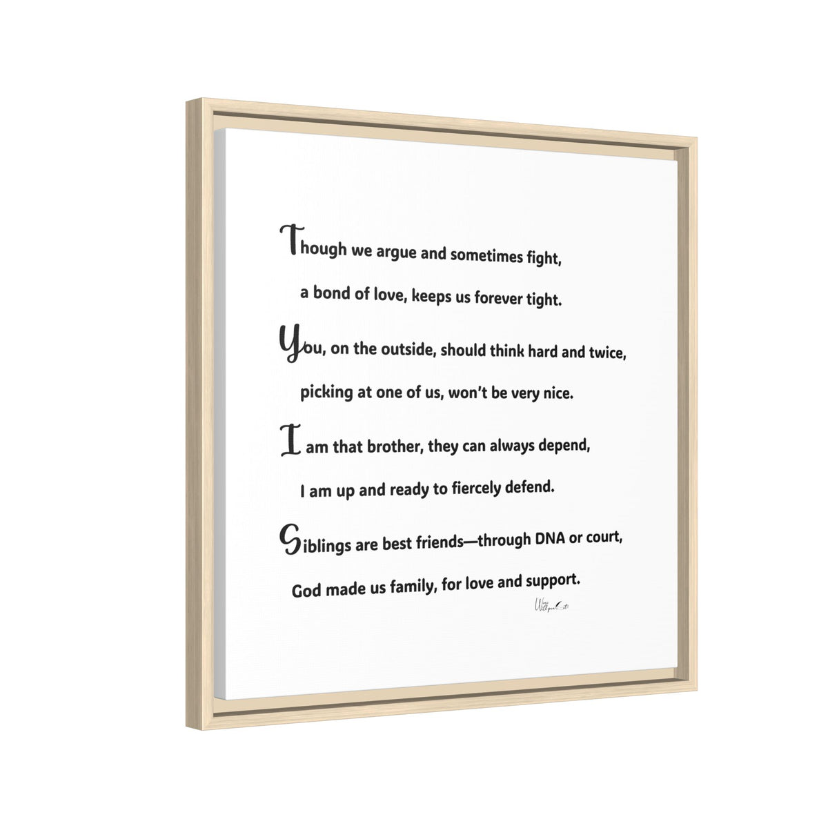 Matte Canvas, Framed (Multi-color)