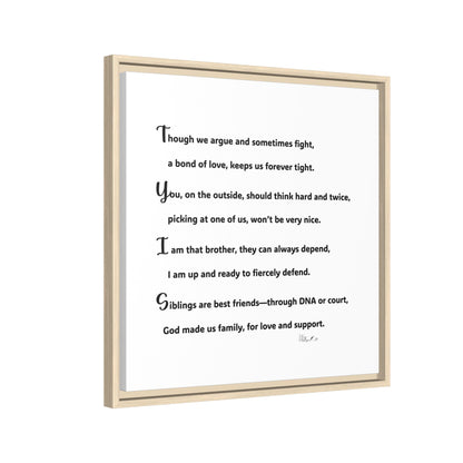 Matte Canvas, Framed (Multi-color)
