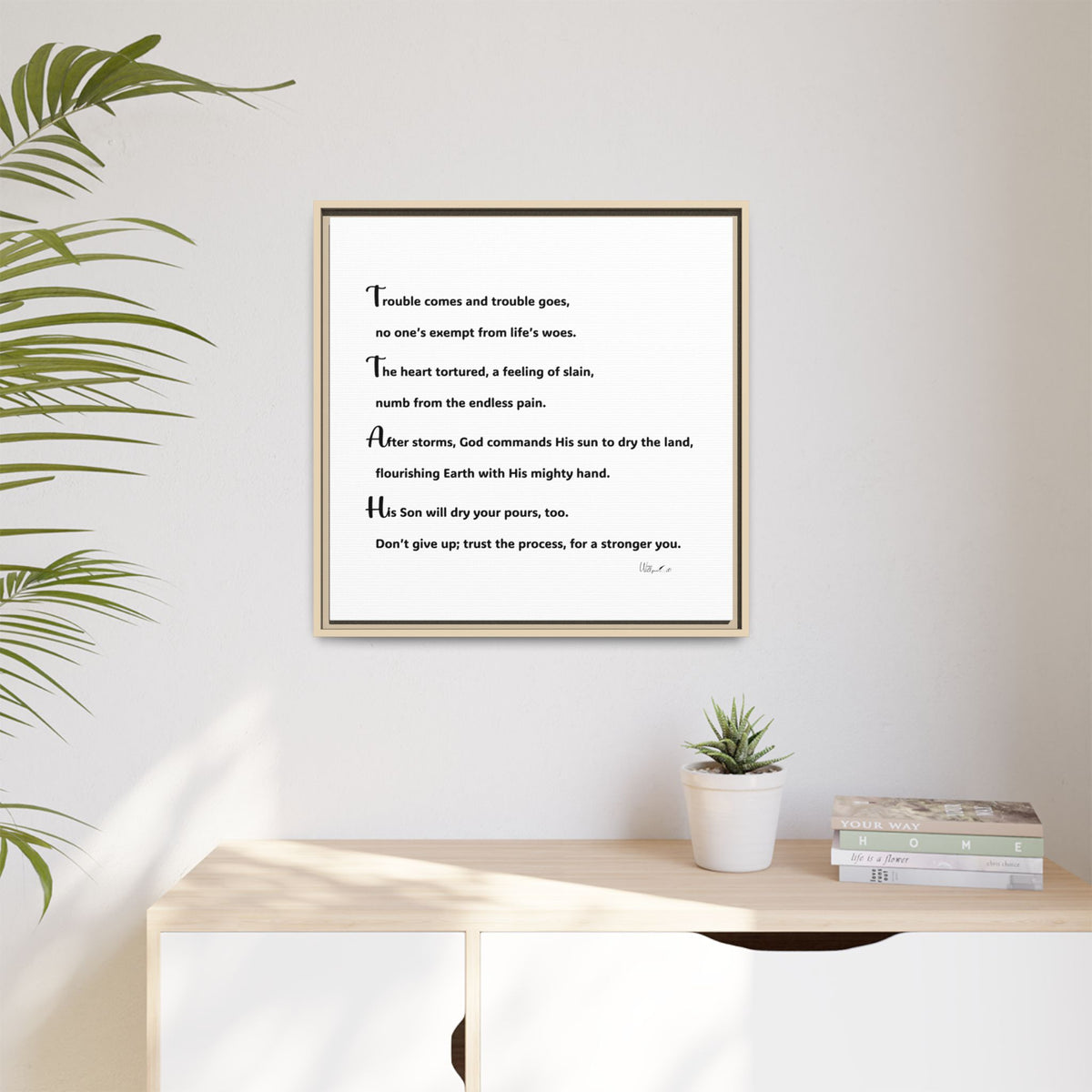 Matte Canvas, Framed (Multi-color)