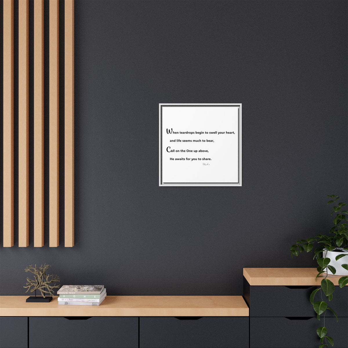 Matte Canvas, Framed (Multi-color)