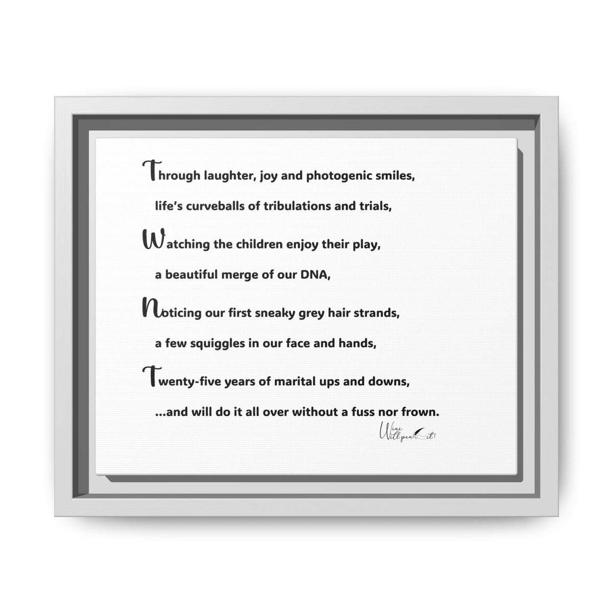 Matte Canvas, Framed (Multi-color)