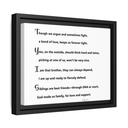 Matte Canvas, Framed (Multi-color)