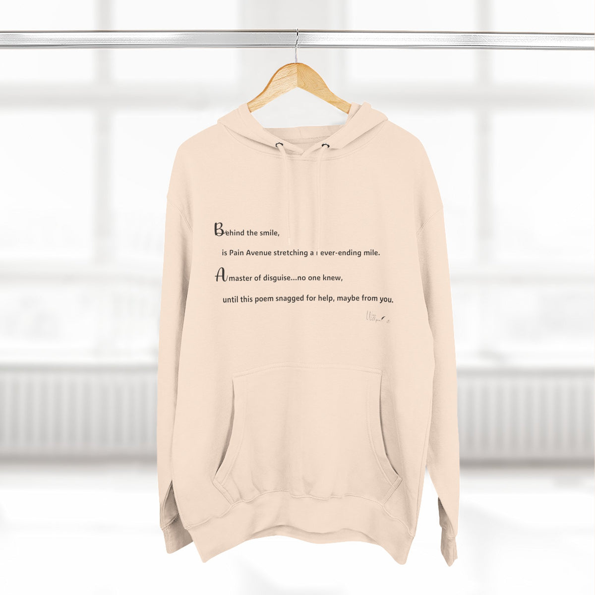 Three-Panel Fleece Hoodie