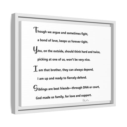Matte Canvas, Framed (Multi-color)