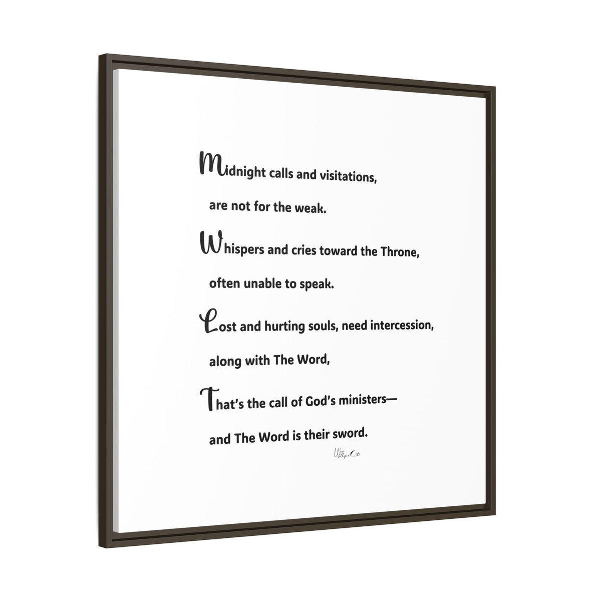 Matte Canvas, Framed (Multi-color)