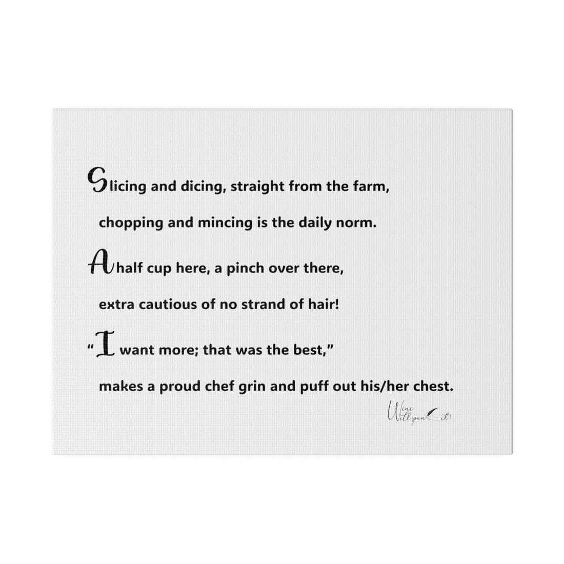 Matte Canvas, Stretched, 0.75&quot;