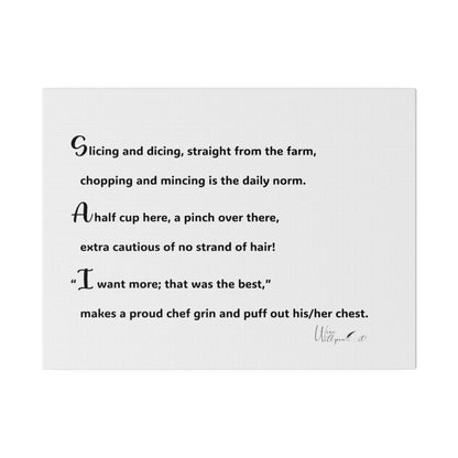 Matte Canvas, Stretched, 0.75&quot;