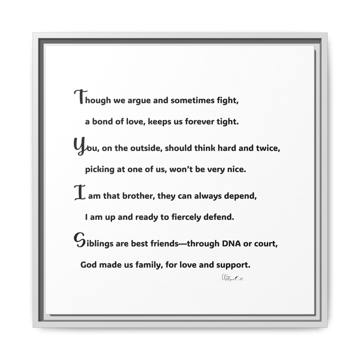 Matte Canvas, Framed (Multi-color)