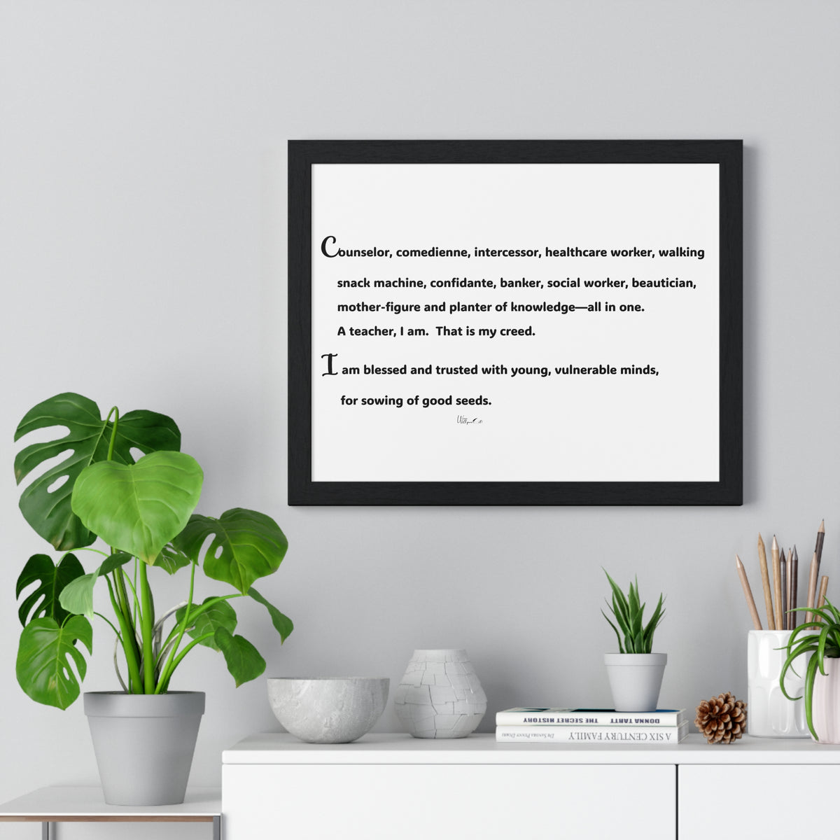 Horizontal Framed Poster